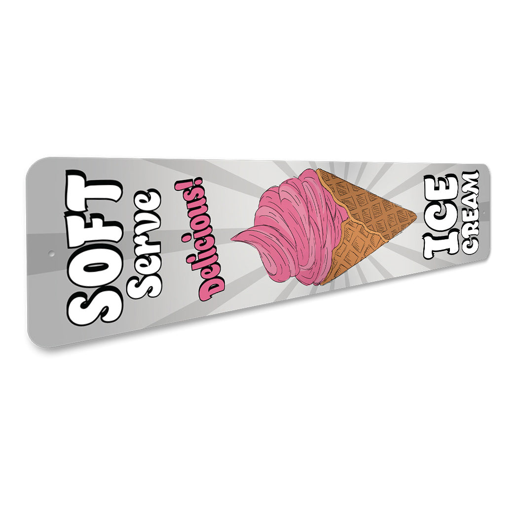 Retro Soft Serve Sign