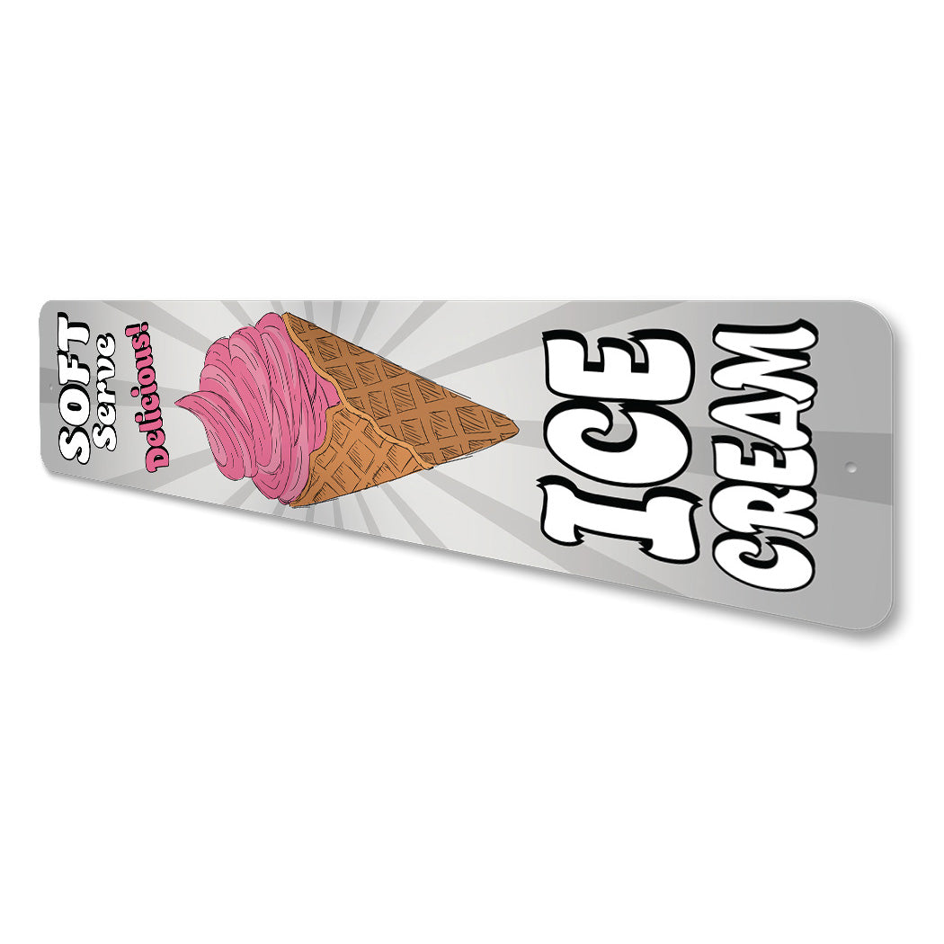 Retro Soft Serve Sign