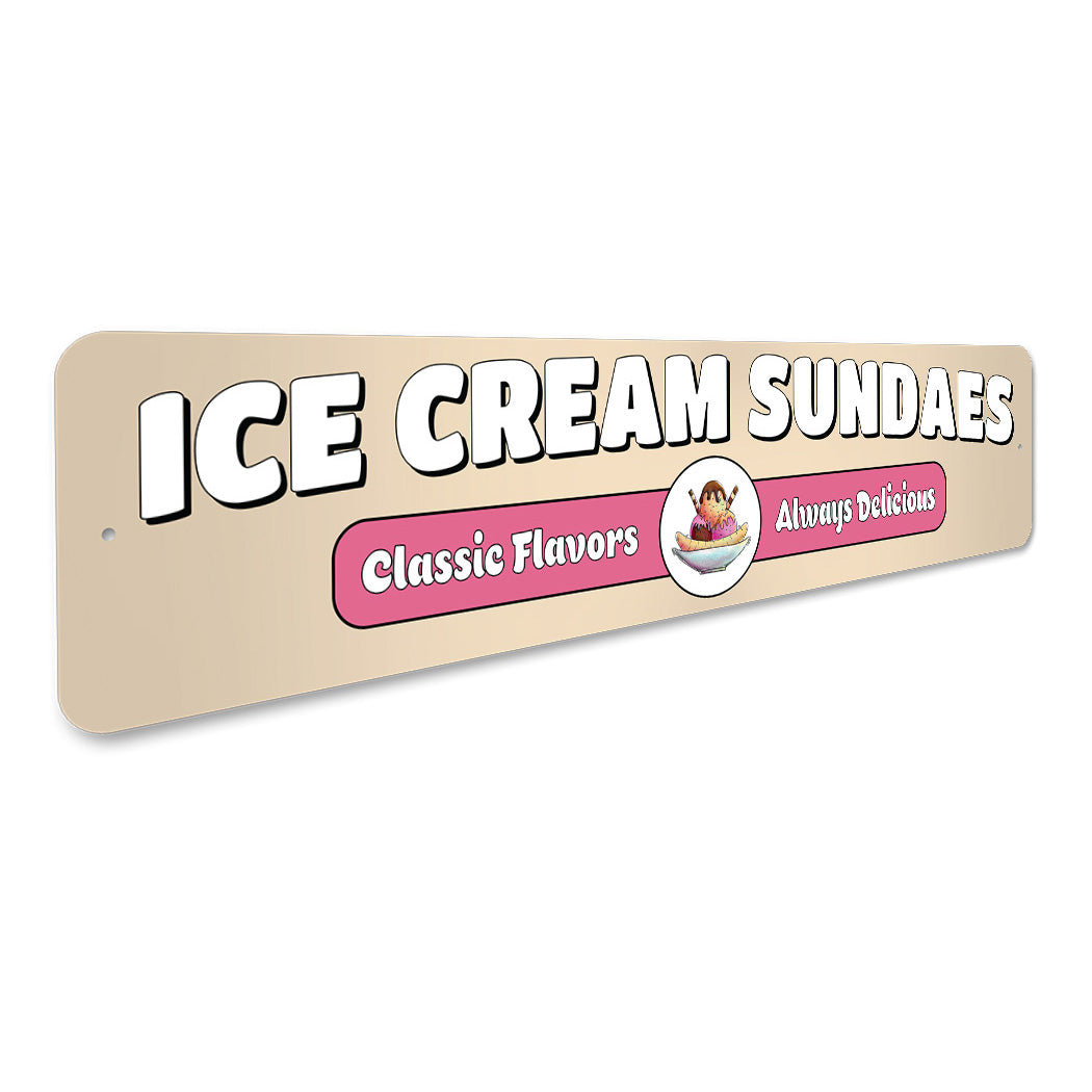 Ice Cream Sundaes Sign