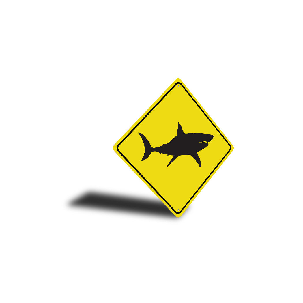 Shark Crossing Diamond Sign