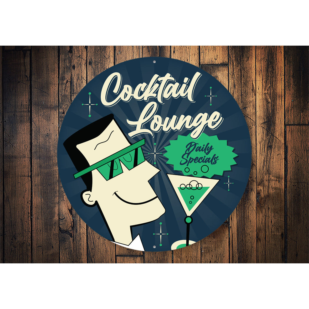 Retro Cocktail Sign Sign