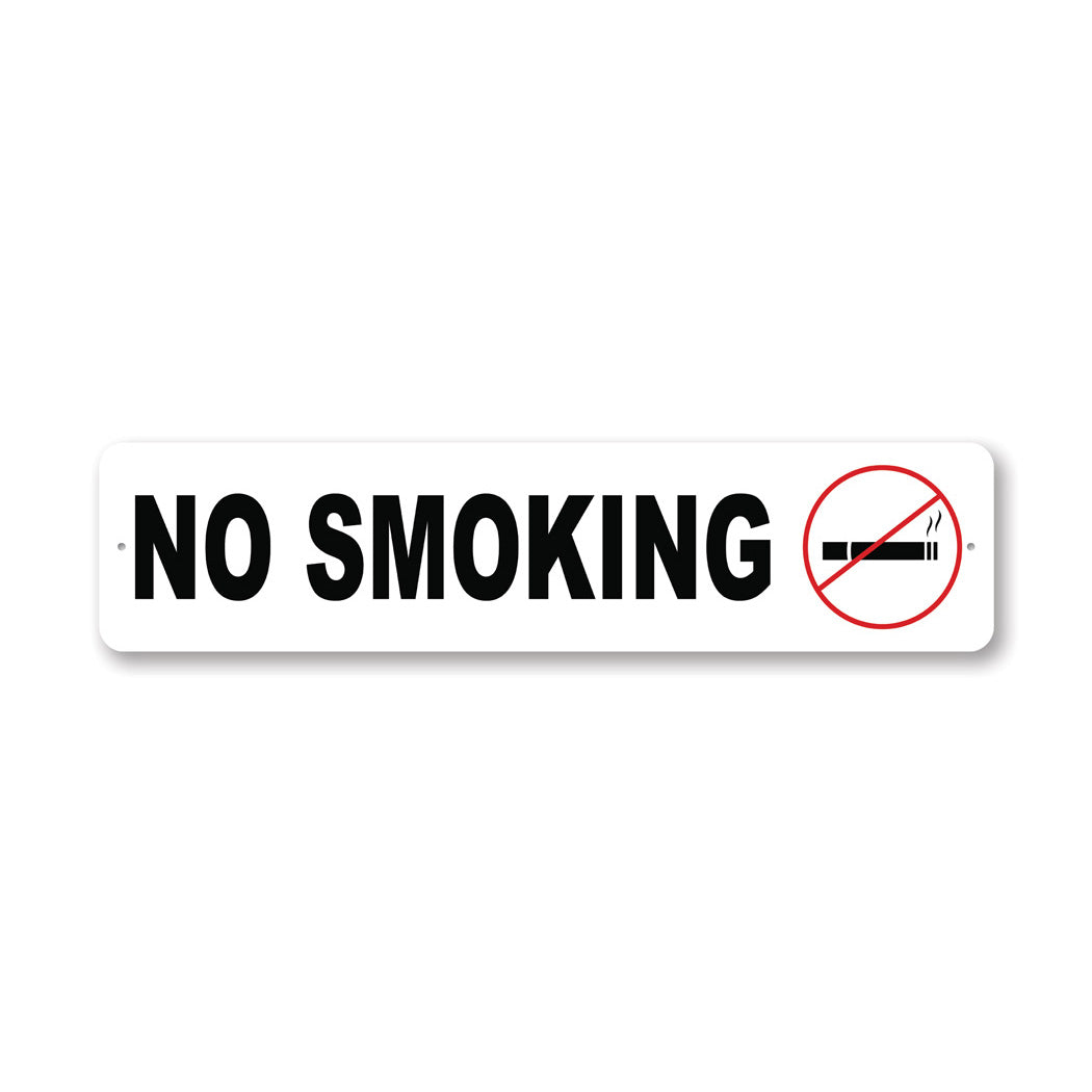 No Smoking Metal Sign