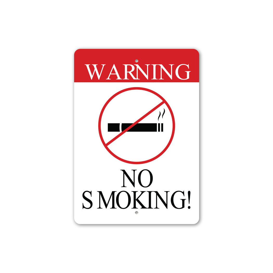 Warning No Smoking Sign