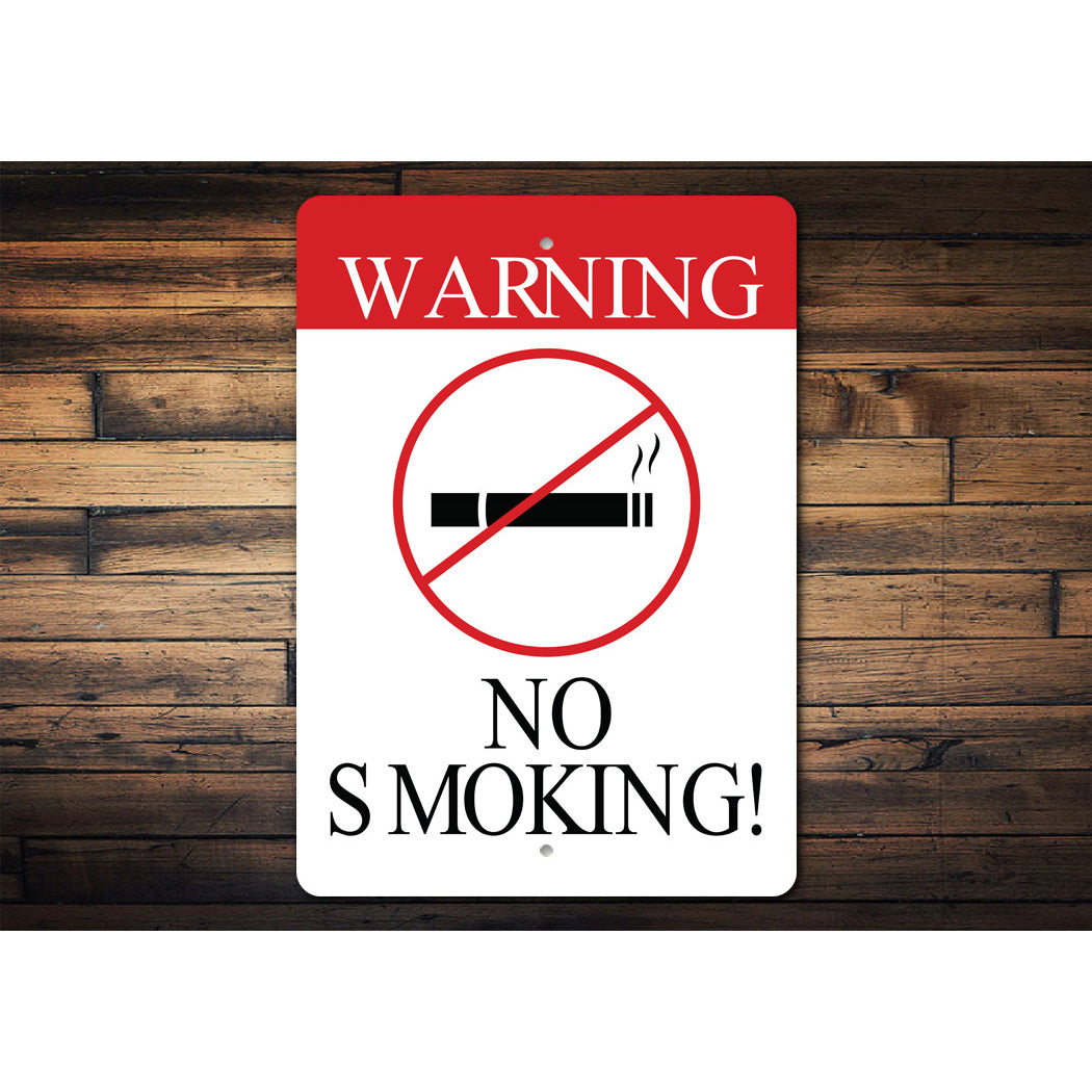 Warning No Smoking Sign