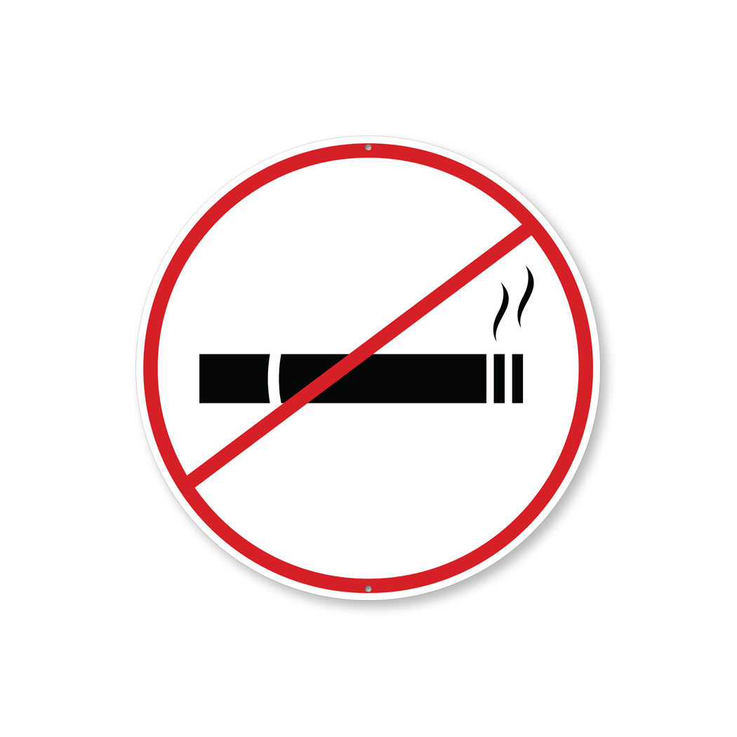 Circle Smoking Sign Sign