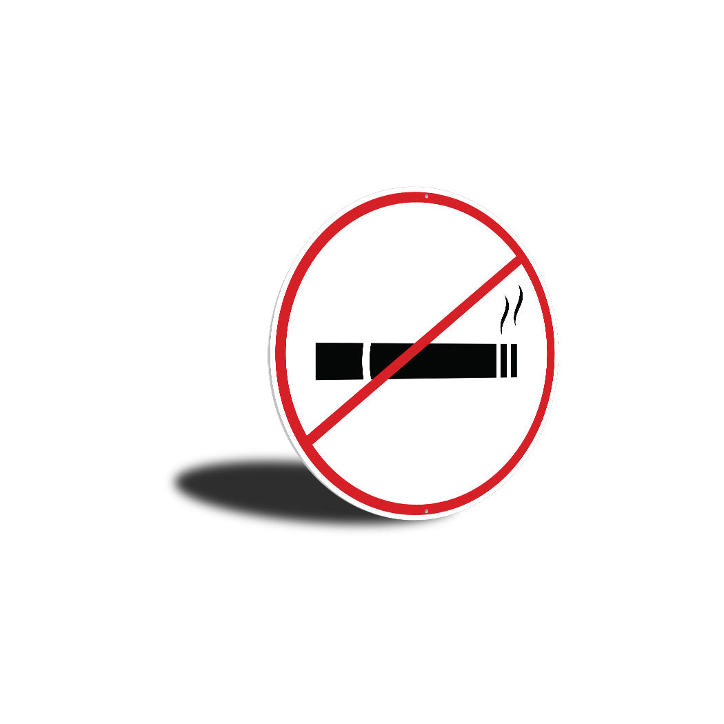 Circle Smoking Sign Sign