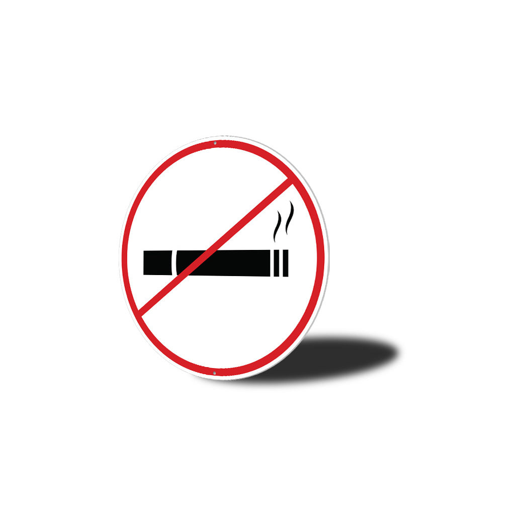 Circle Smoking Sign Sign