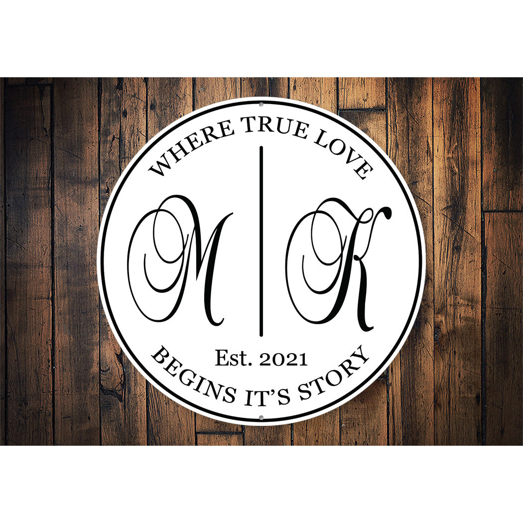 Marriage Date Initials Sign