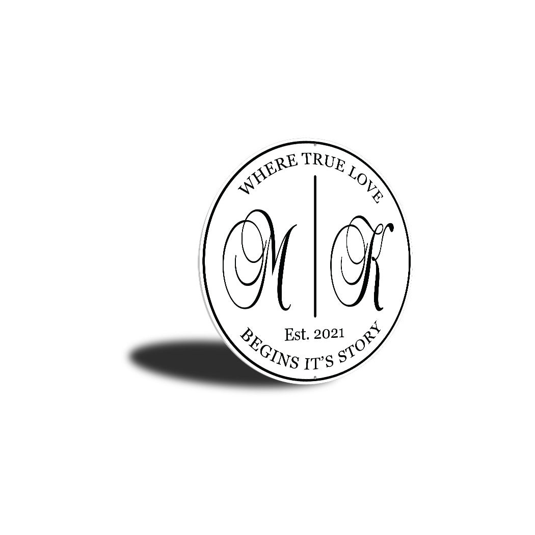 Marriage Date Initials Sign