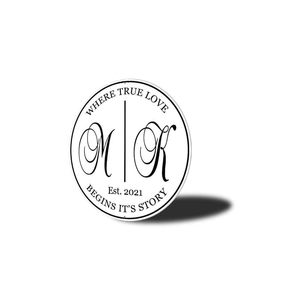 Marriage Date Initials Sign