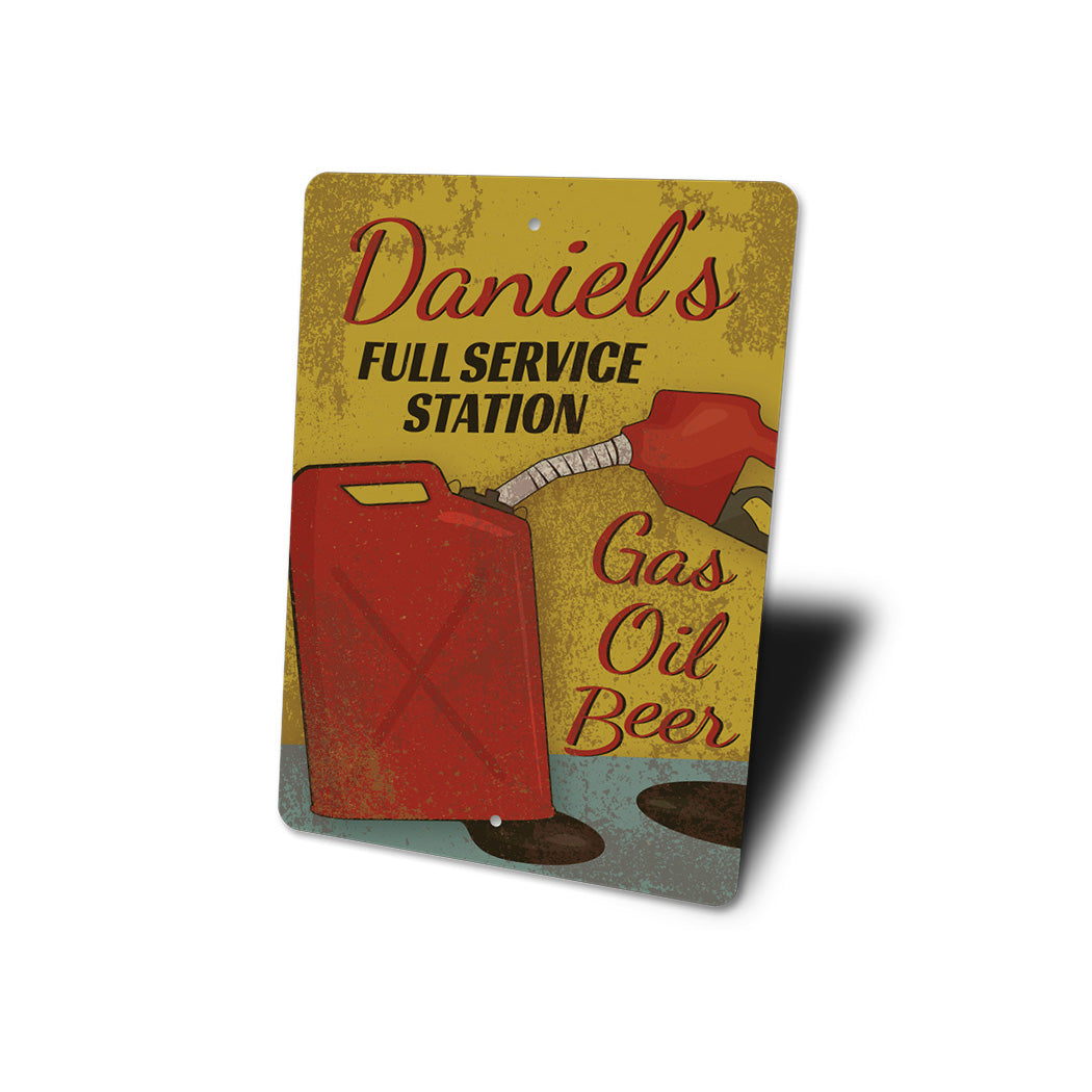 Custom Self Service Station Sign