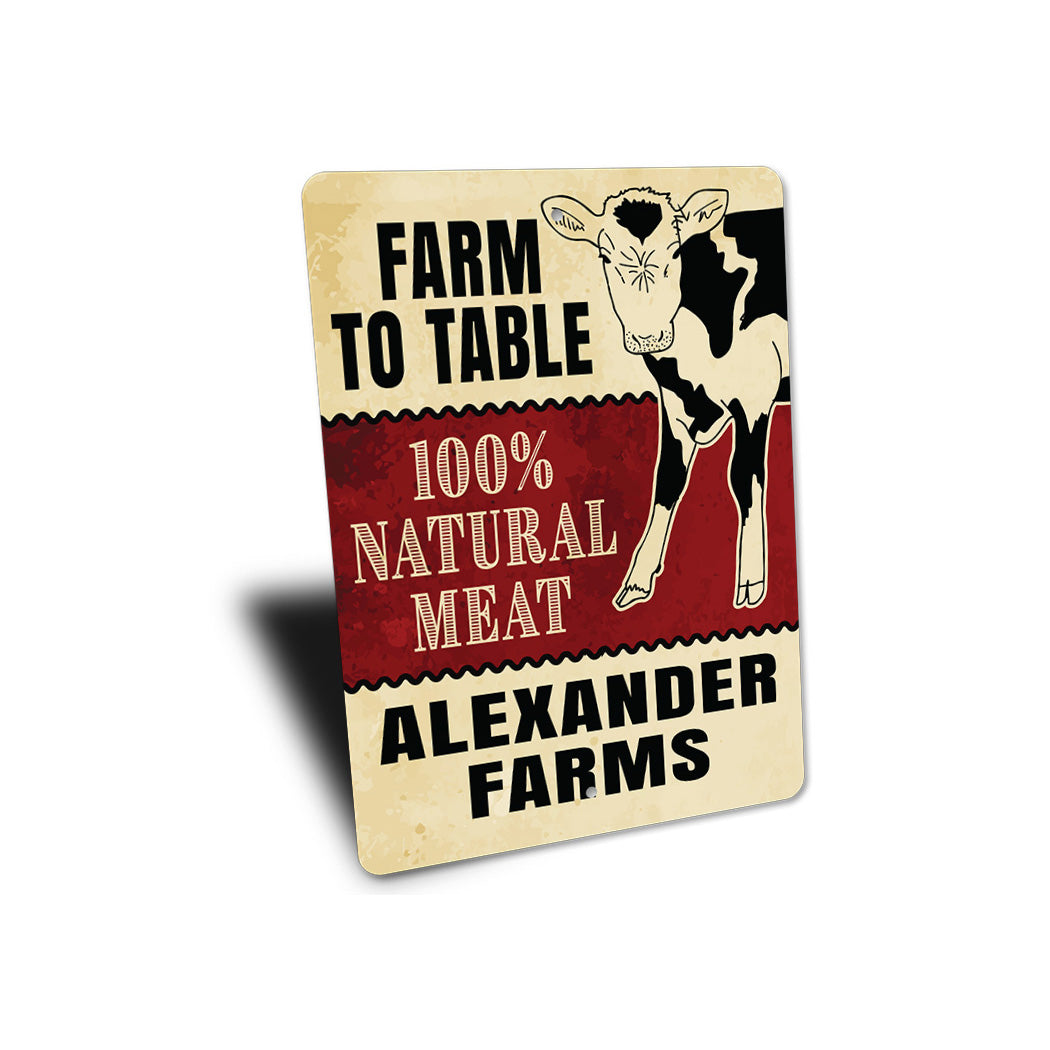 Farm To Table Family Farm Sign