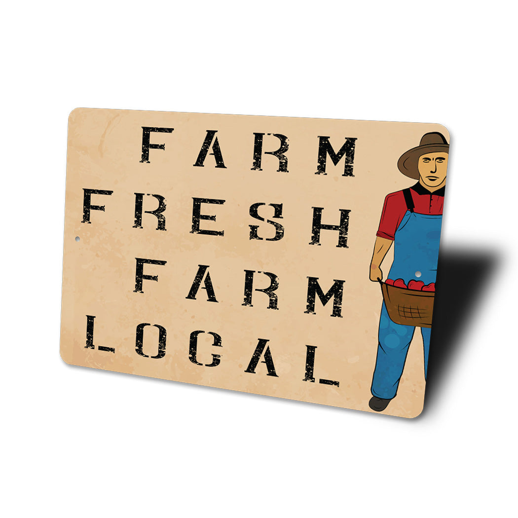 Farm Fresh Farm Local Sign