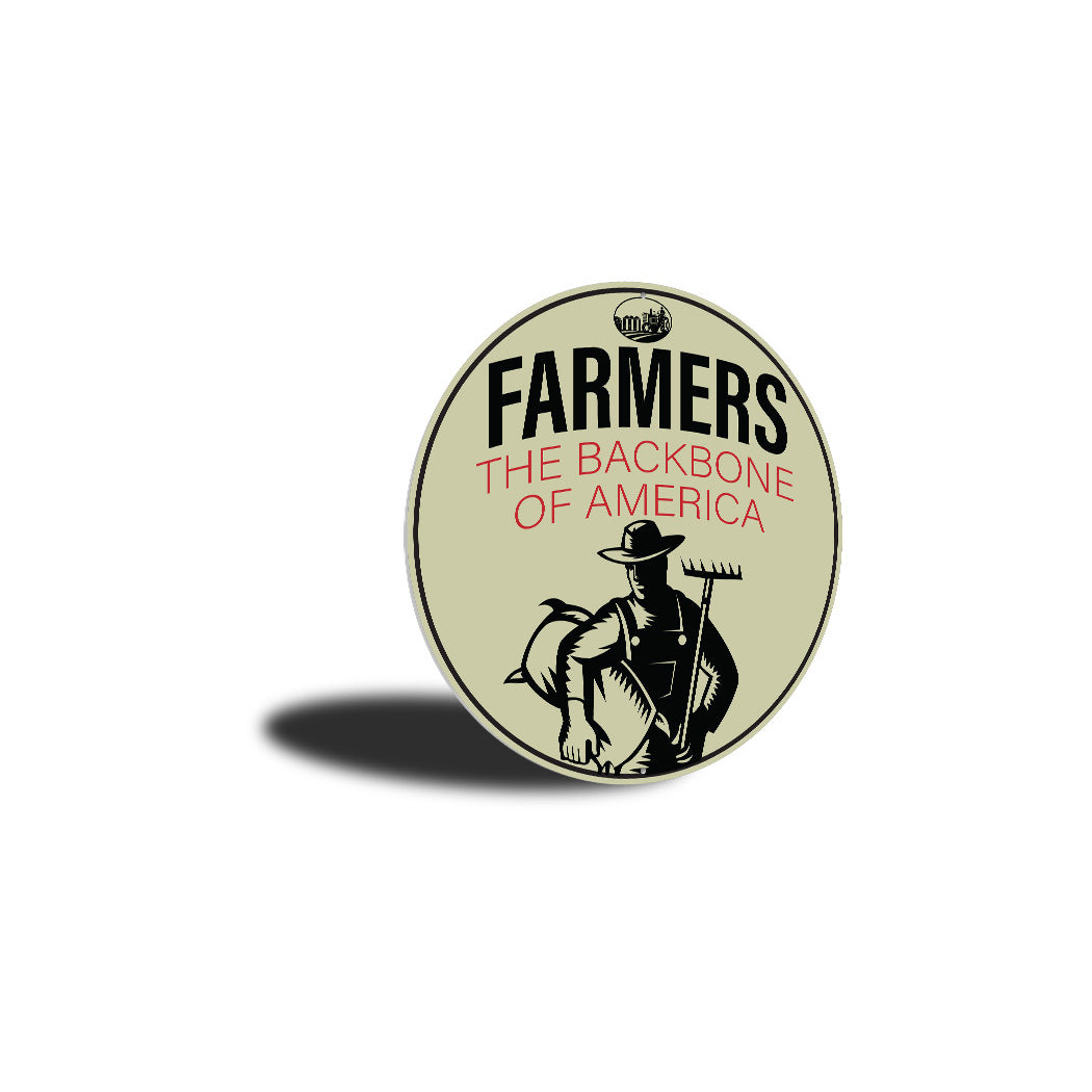 Farmers... Backbone Of America Sign