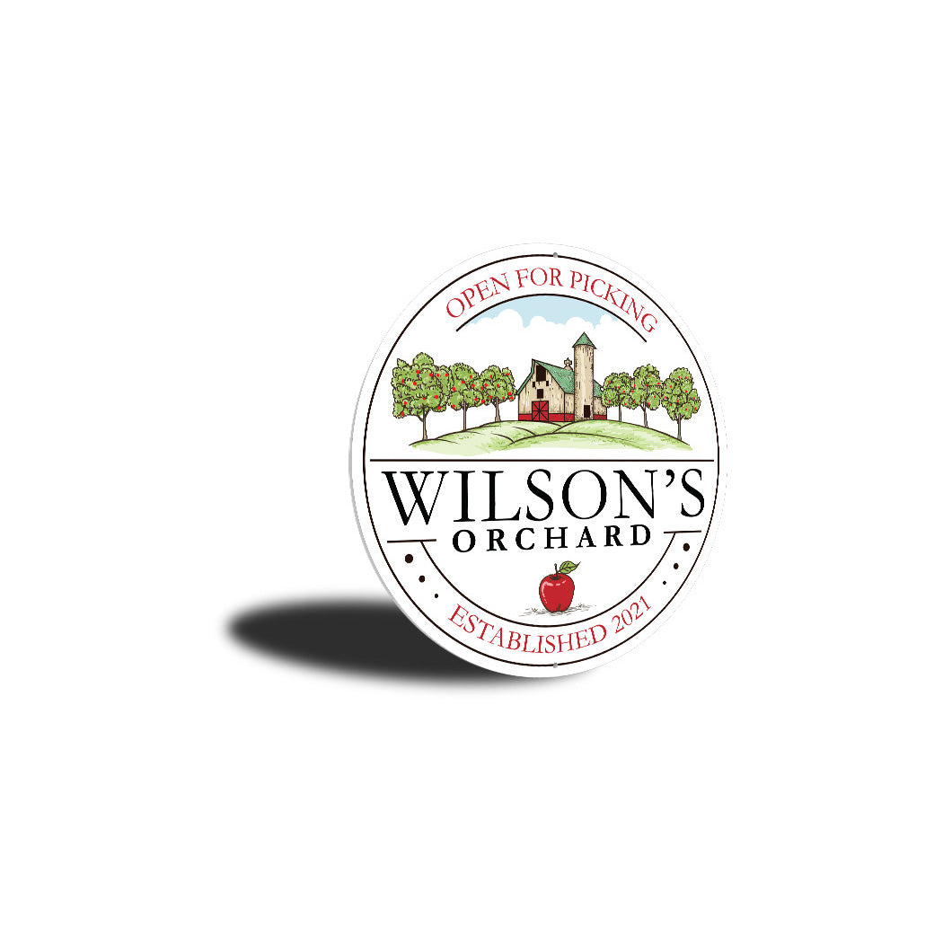 Personalized Family Orchard Sign