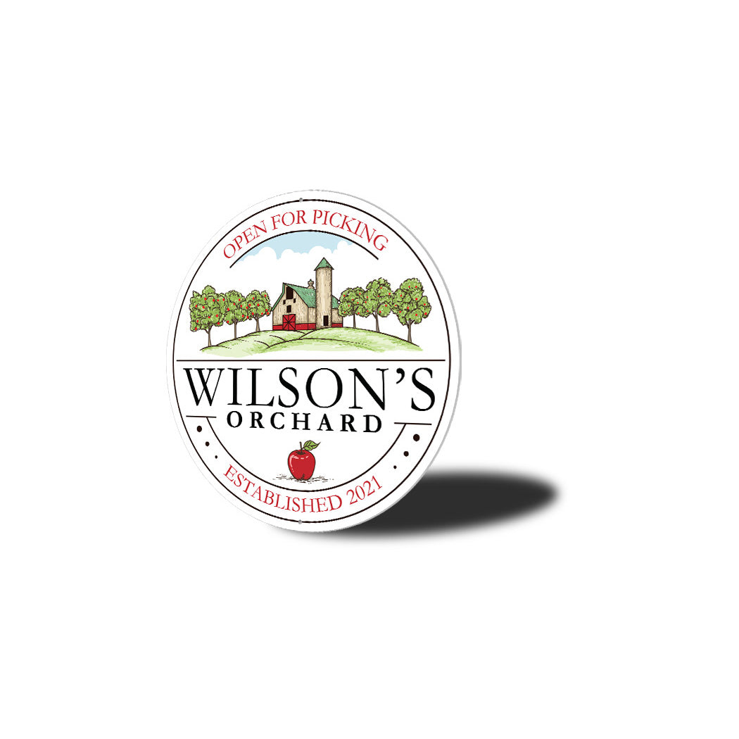 Personalized Family Orchard Sign