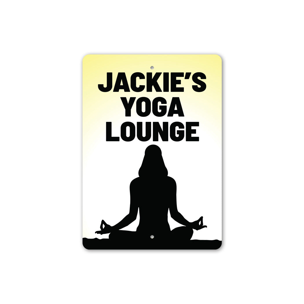 Custom Yoga Lounge Sign