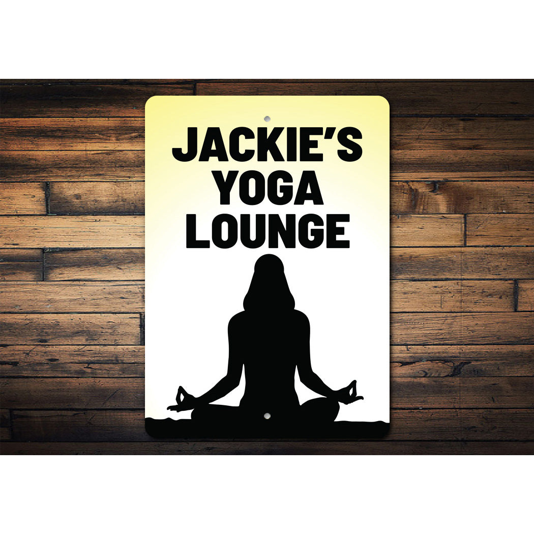 Custom Yoga Lounge Sign