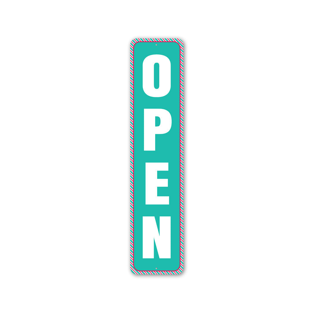 Christmas Open Metal Sign Metal Sign