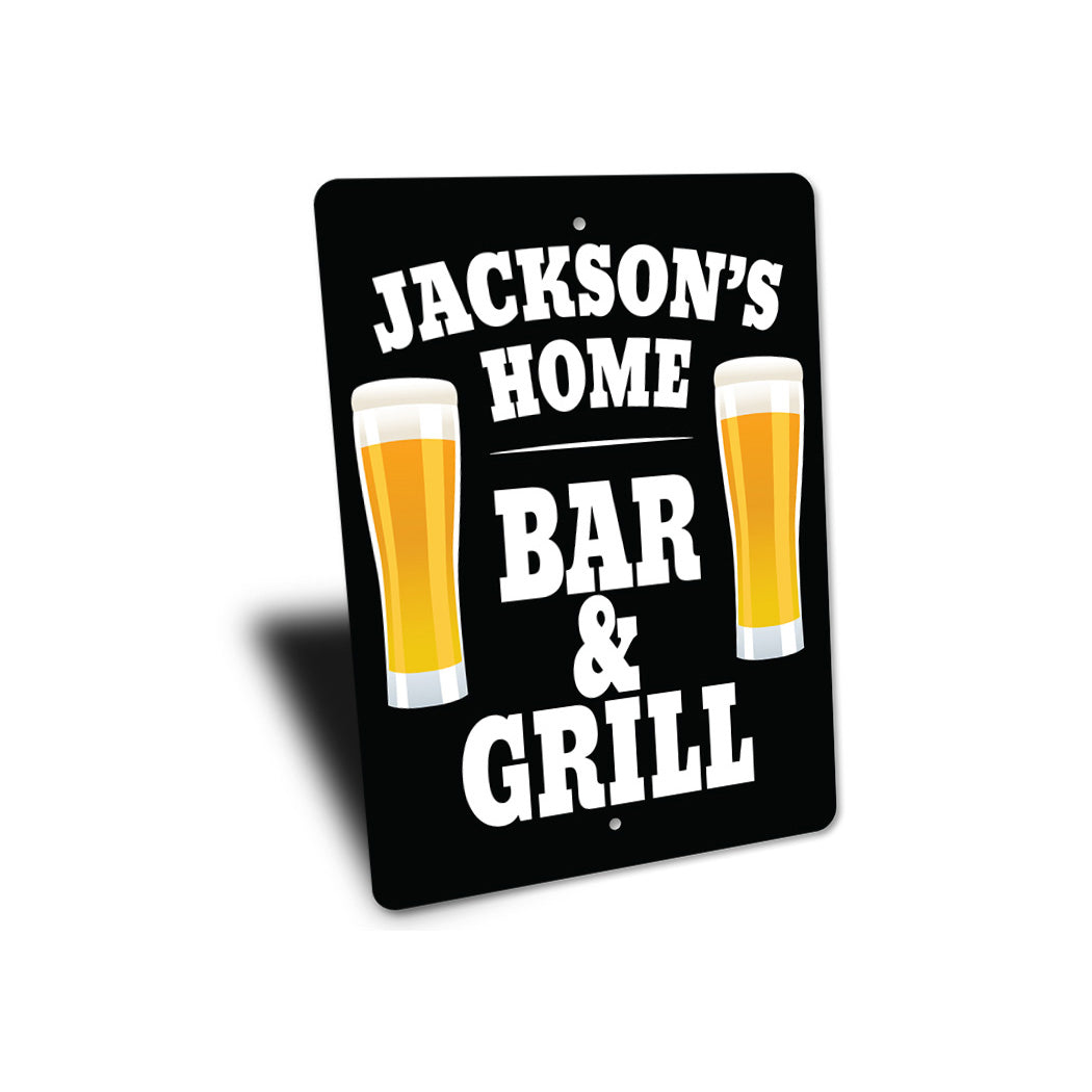 Custom Home Bar & Grill Sign
