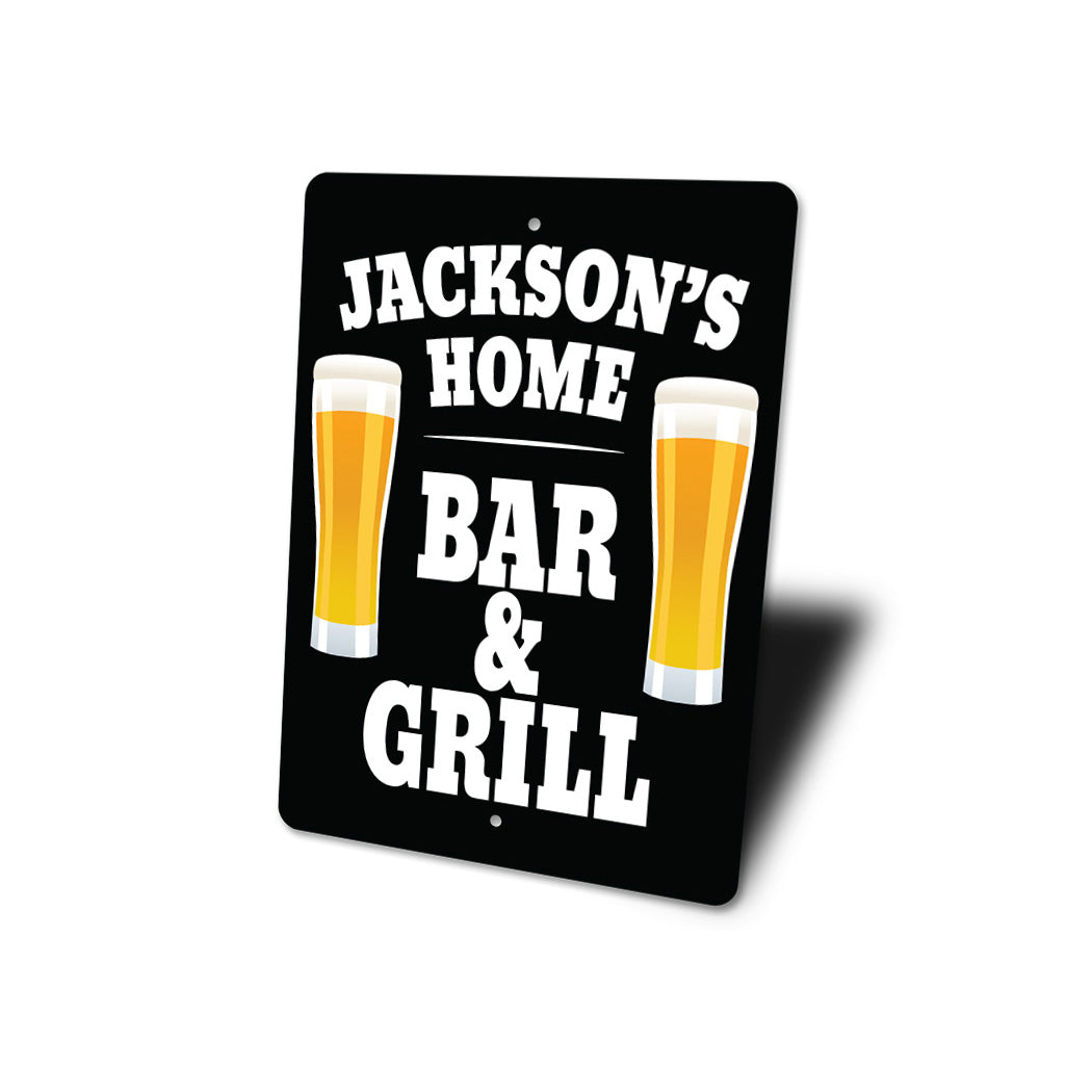 Custom Home Bar & Grill Sign
