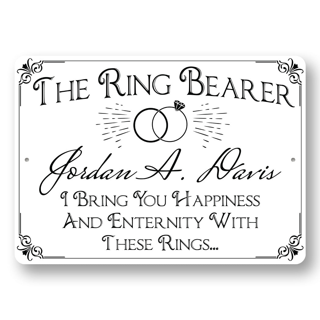 The Ring Bearer Sign