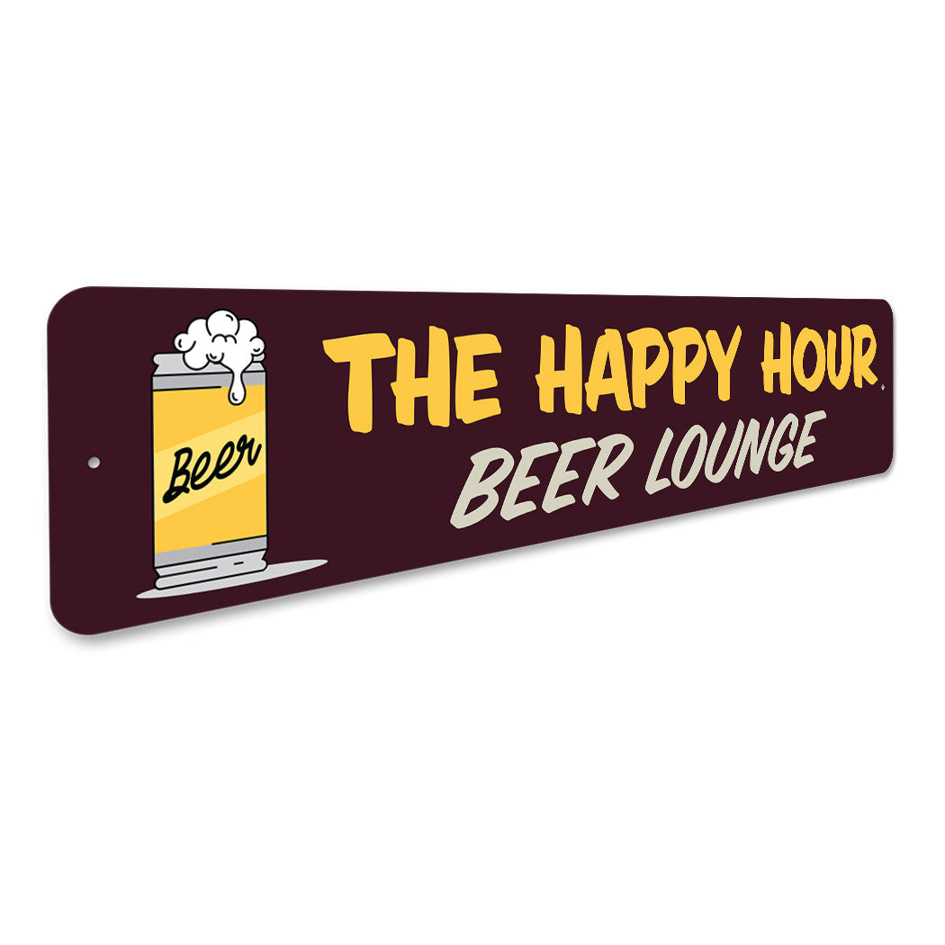 Happy Hour Beer Lounge Sign