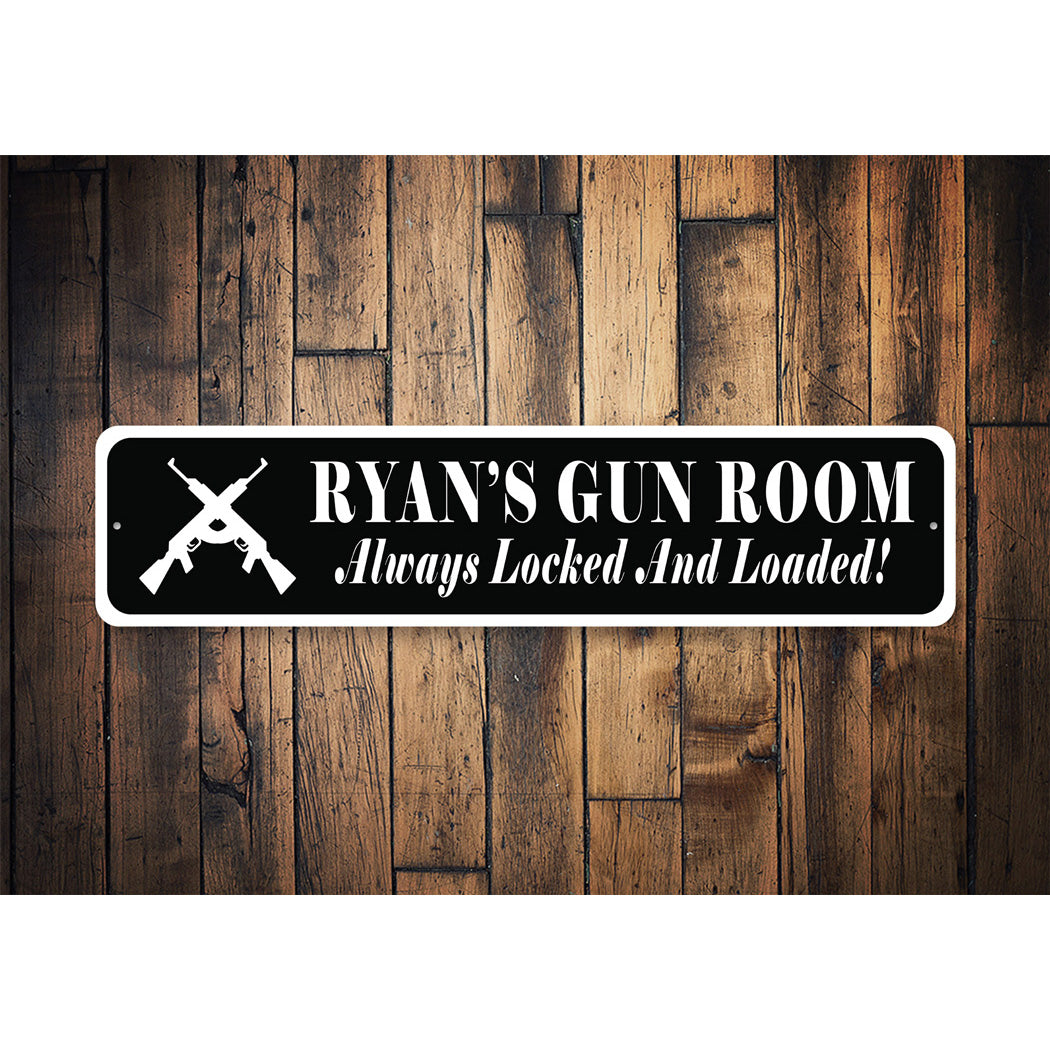 Custom Gun Room Owner Sign