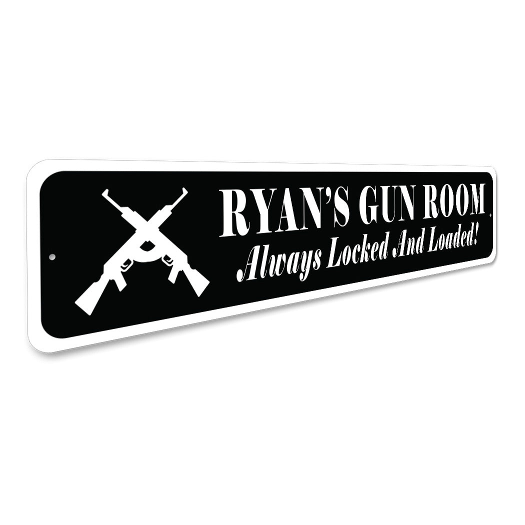Custom Gun Room Owner Sign