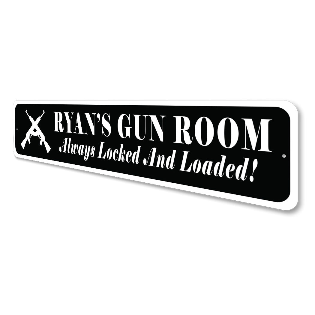 Custom Gun Room Owner Sign