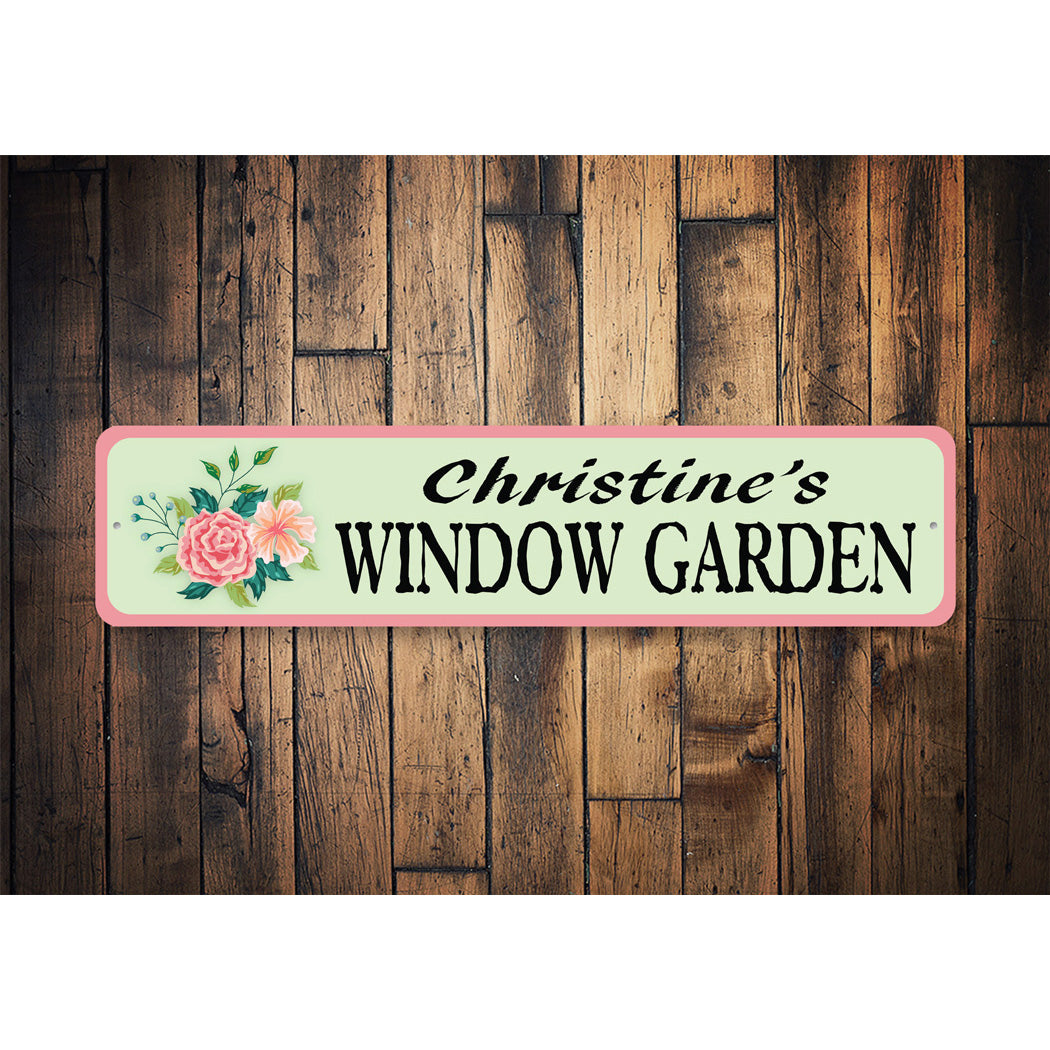 Custom Window Garden Sign