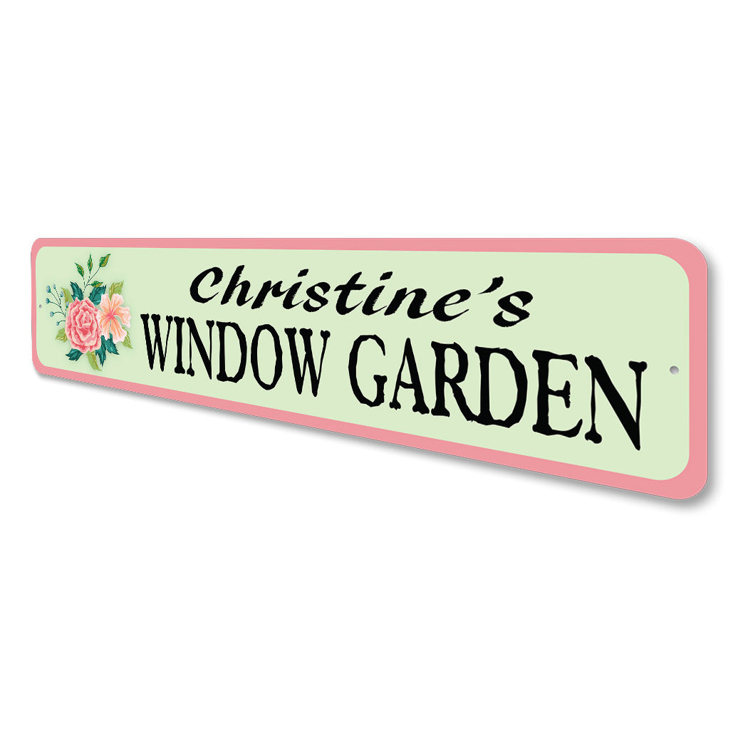 Custom Window Garden Sign