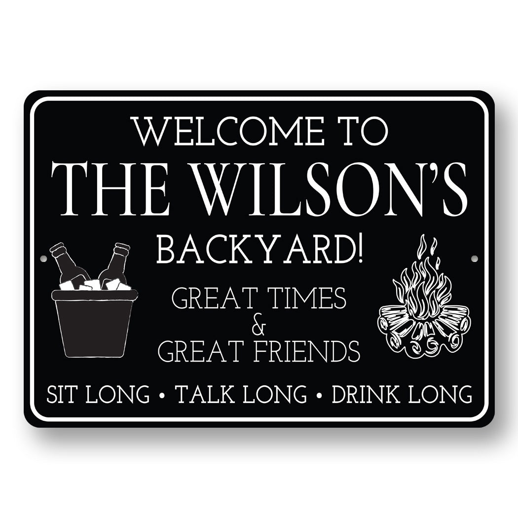 Custom Backyard Grill Sign Sign