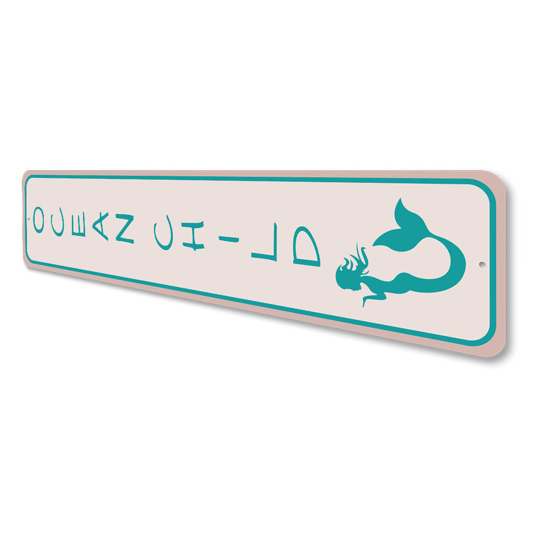 Mermaid Ocean Child Sign