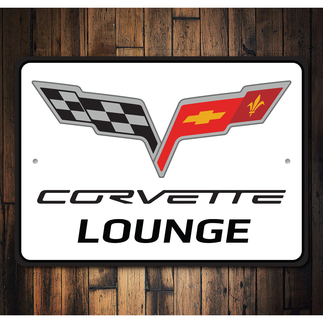 Corvette Lounge Clean Sign