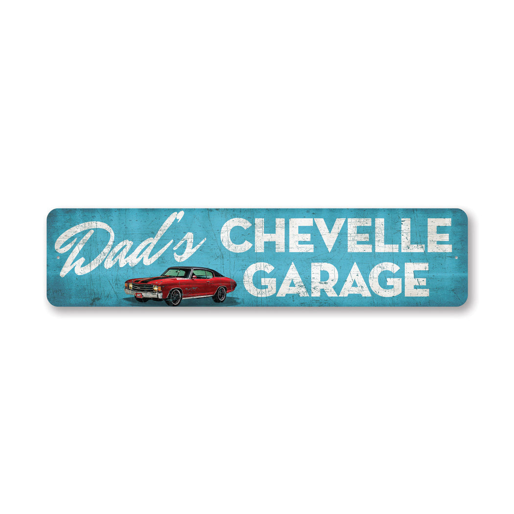 Custom Chevelle Garage Rusty Metal Sign