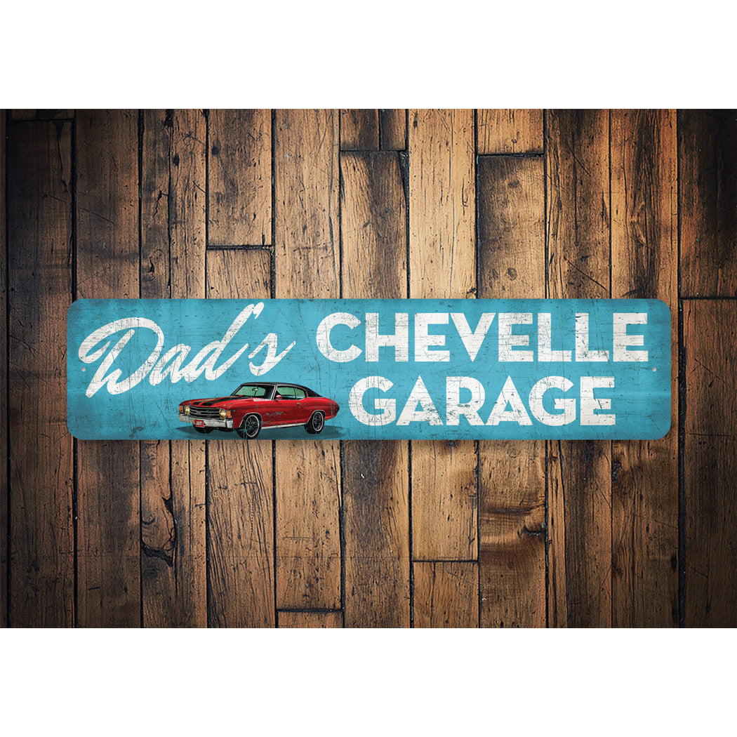 Custom Chevelle Garage Rusty Sign