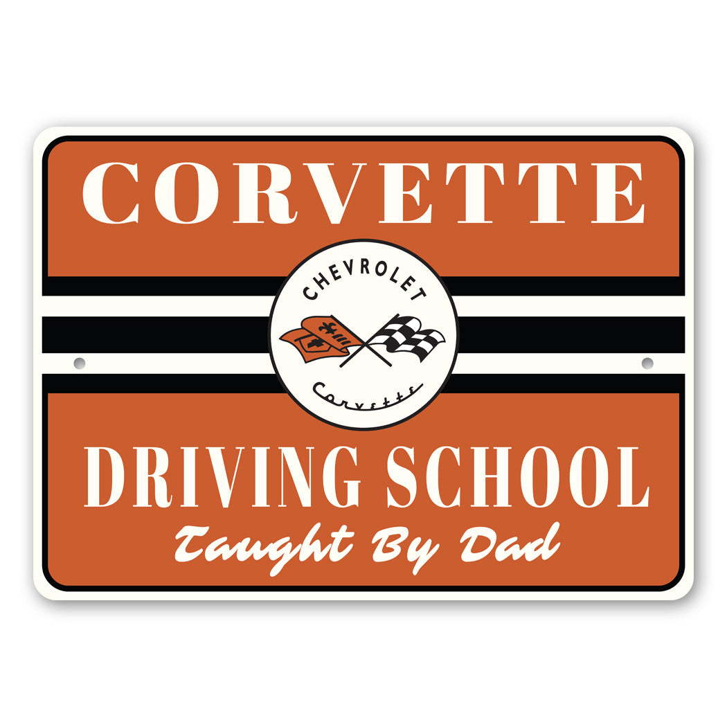 Corvette Driving Class Sign