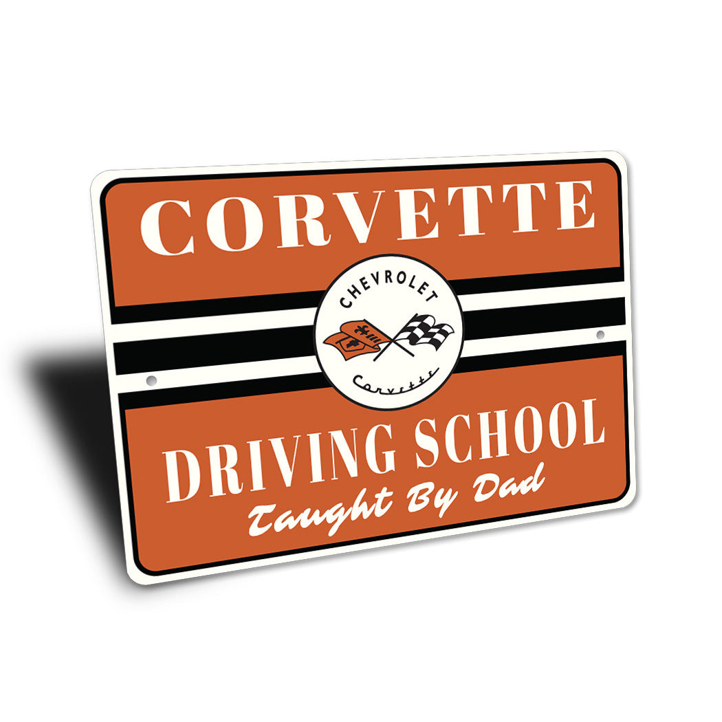 Corvette Driving Class Sign