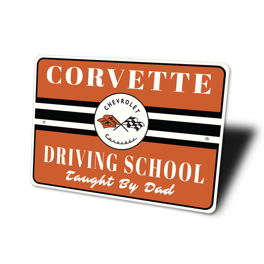 Corvette Driving Class Sign