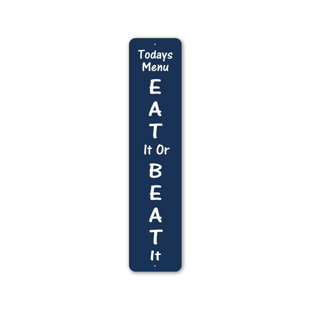 Vertical Kitchen Metal Sign Metal Sign