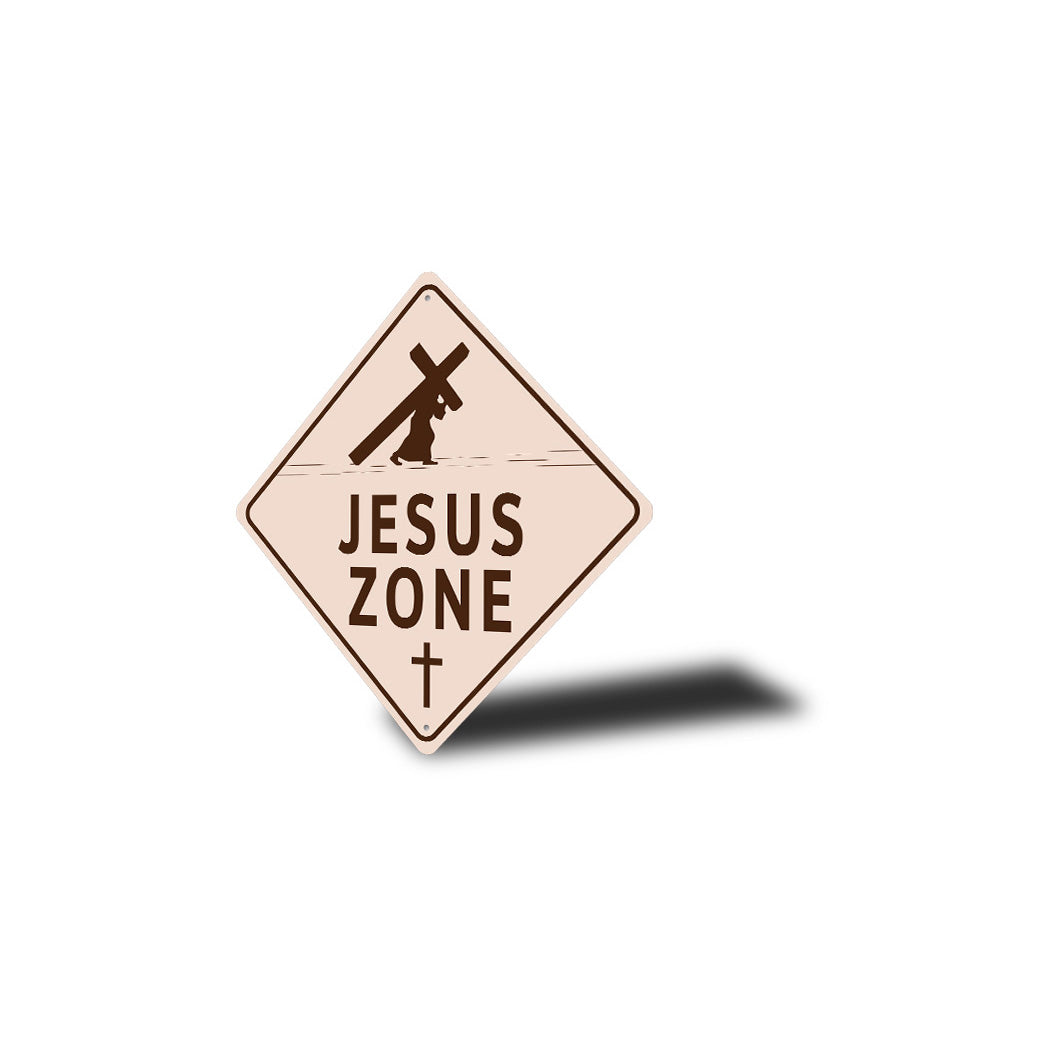 Jesus Zone Diamond Sign