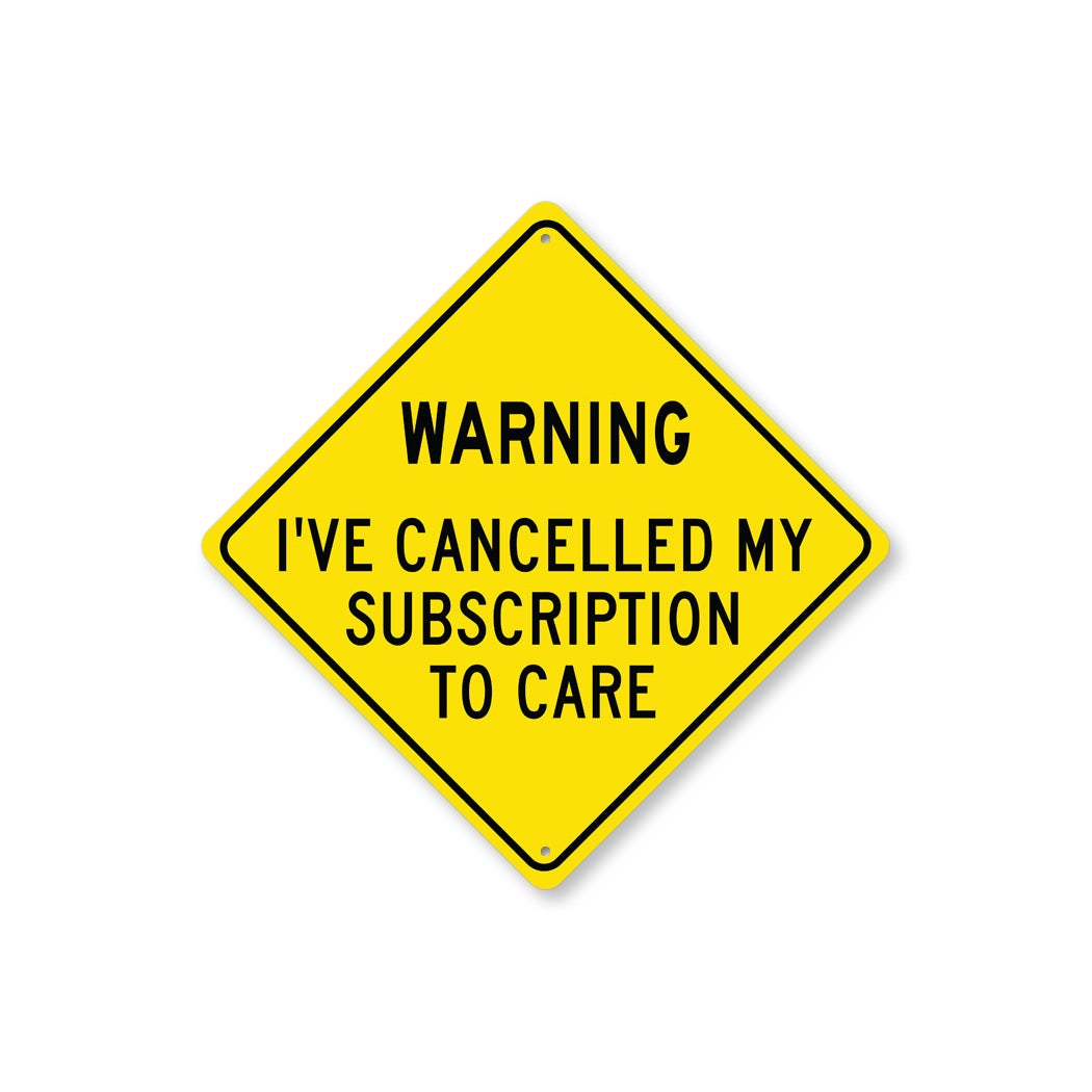 Funny Sass Caution Diamond Sign