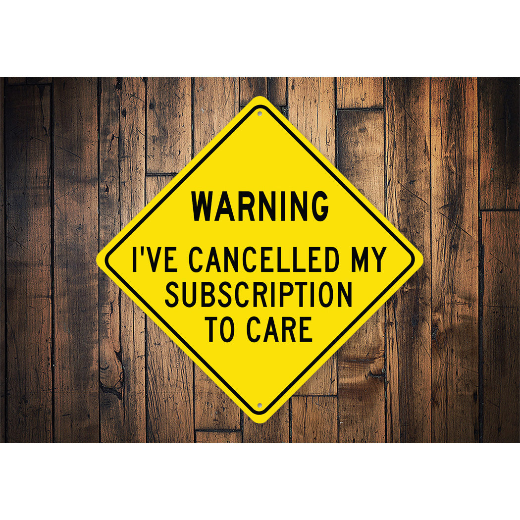 Funny Sass Caution Diamond Sign