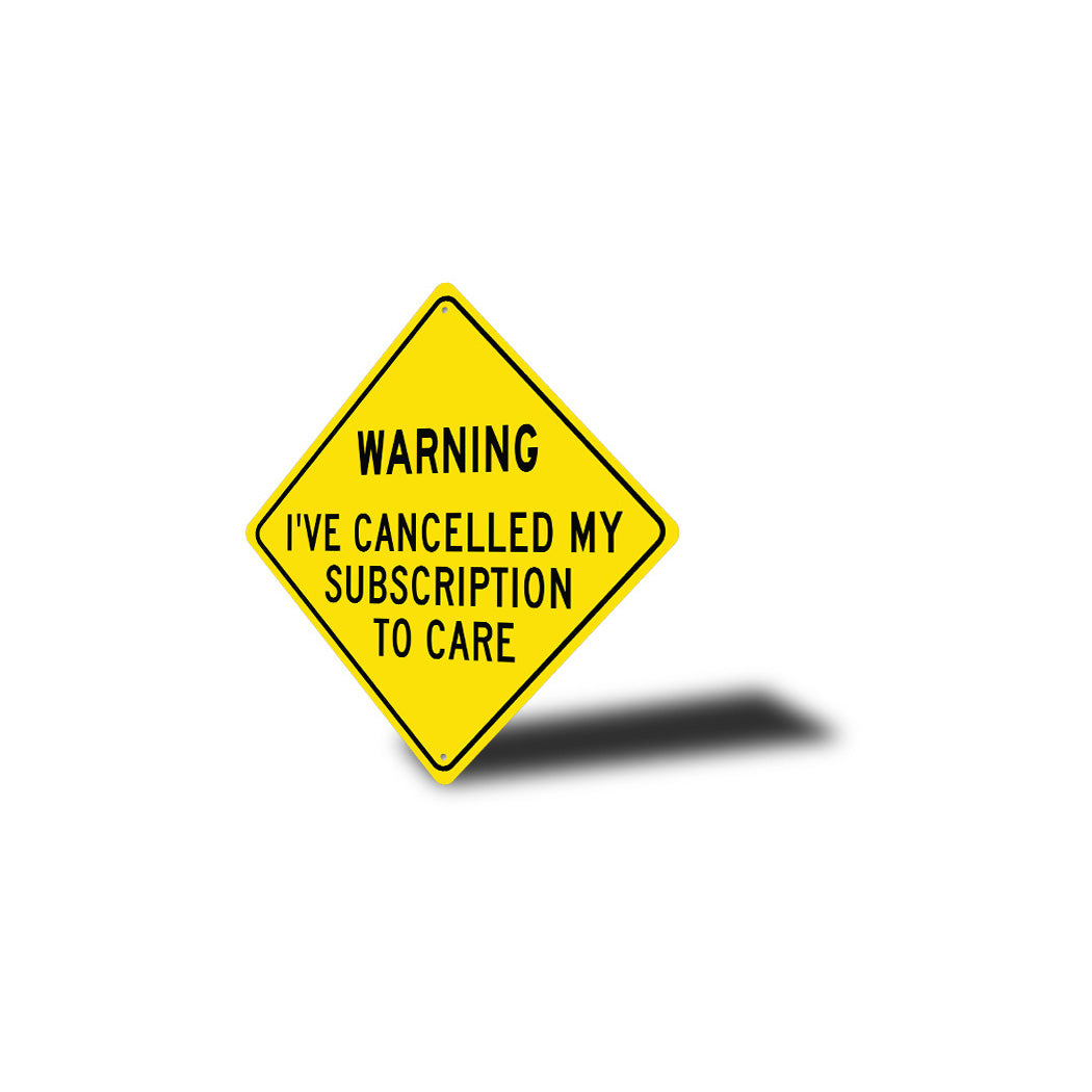 Funny Sass Caution Diamond Sign