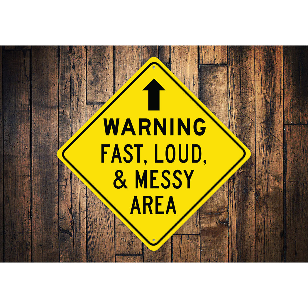 Caution Garage Diamond Sign