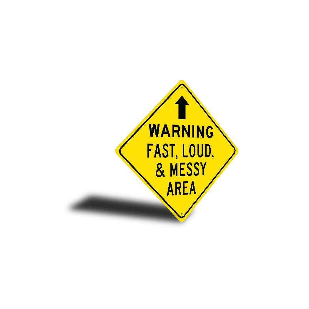 Caution Garage Diamond Sign
