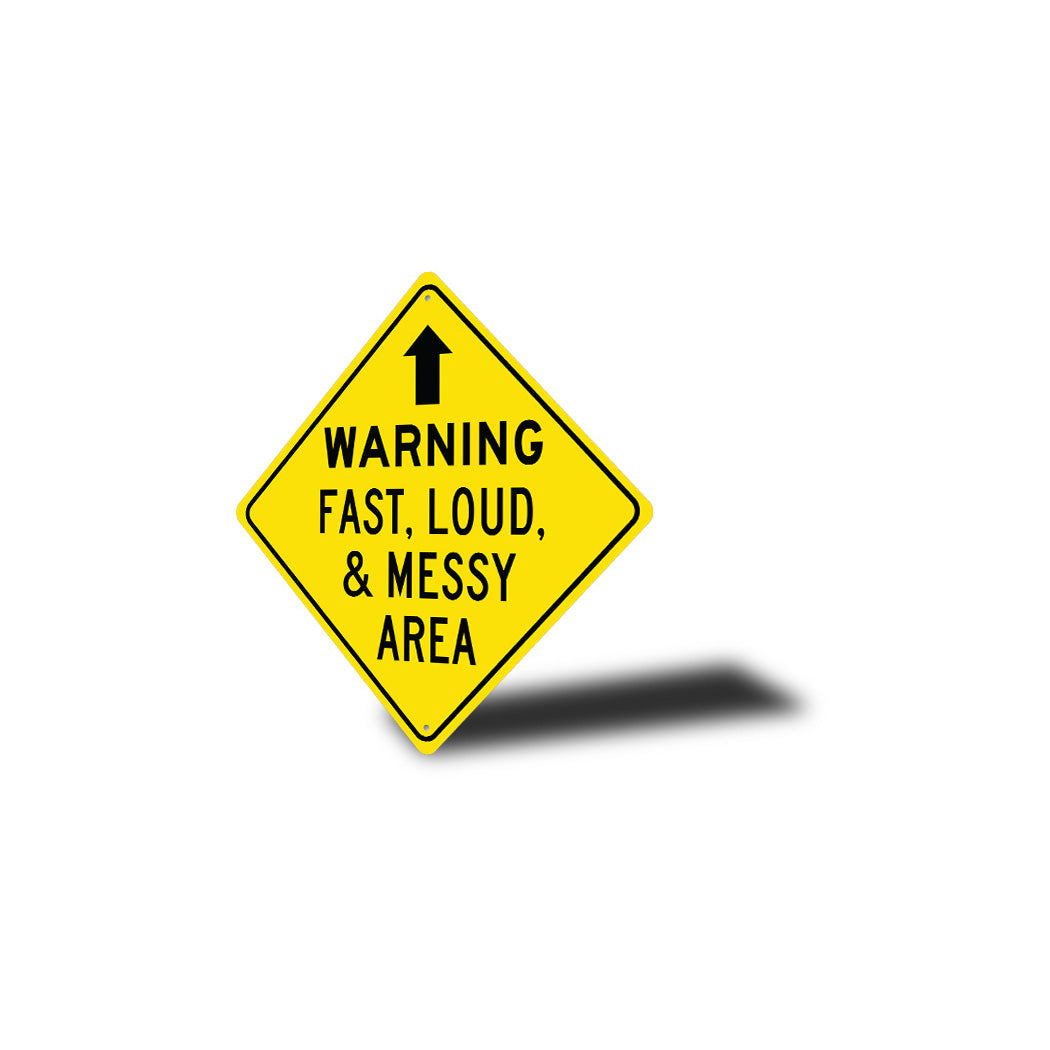Caution Garage Diamond Sign