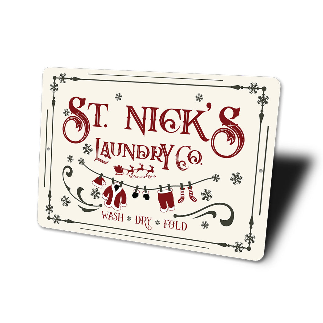 St Nicks Laundry Co Sign