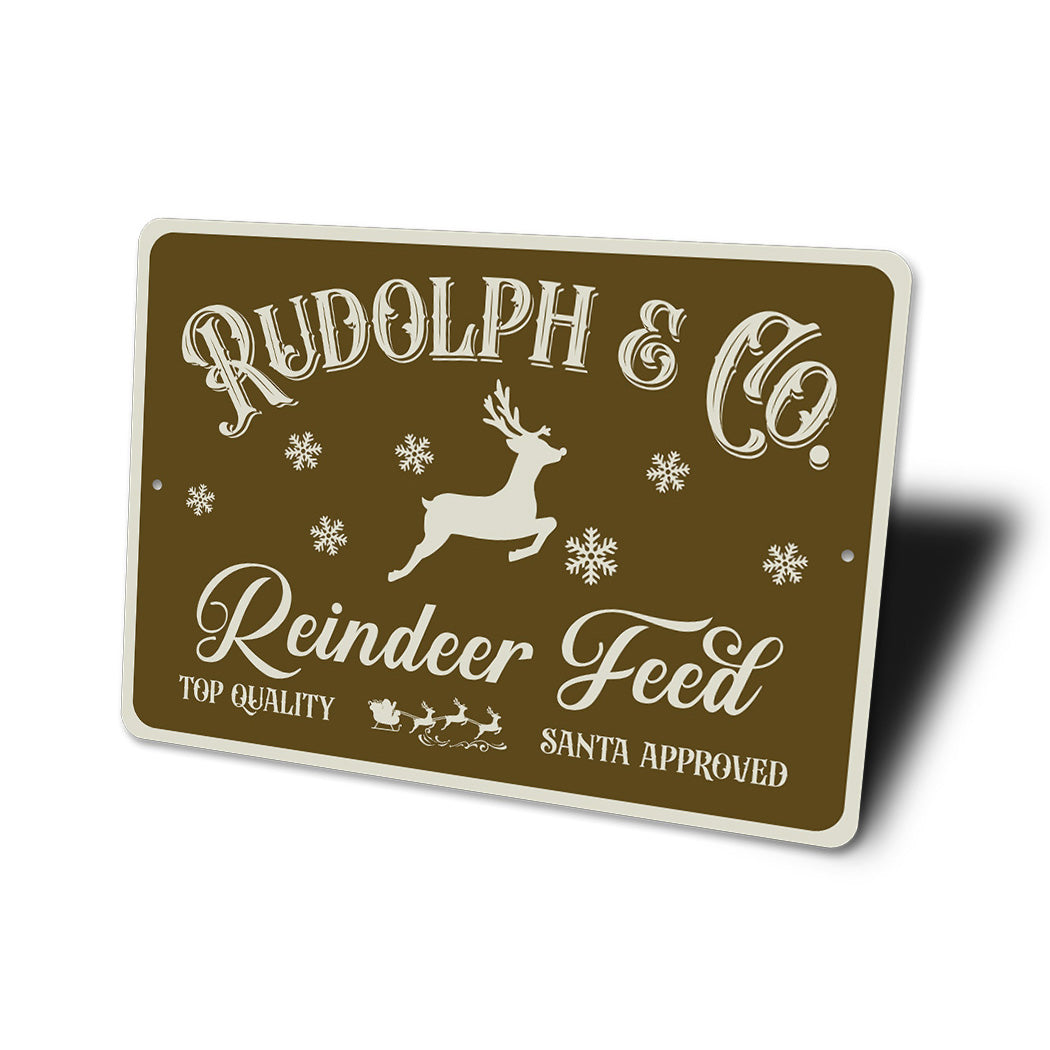 Reindeer Feeding Sign
